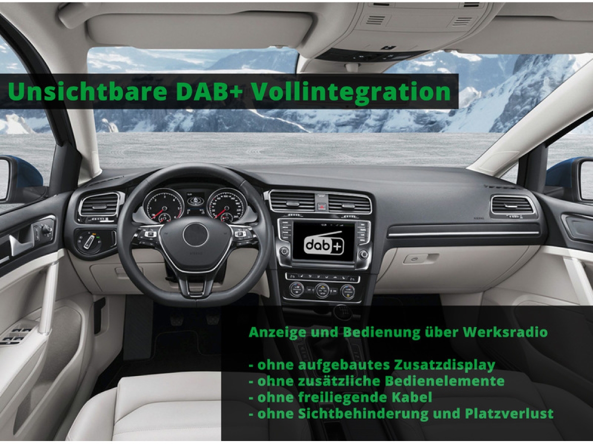 DAB+ Vollintegration Tuner zu BMW 1er (E81) Bj. 2004 > 2013 mit Radio M-ASK mit DAB ab Werk