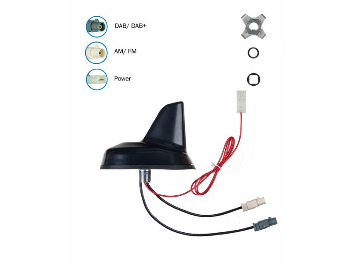 Autoradio Antennenadapter Am Funkanschluss - Fakra zu Din Antennenstecker  Konverter für Auto empfangen