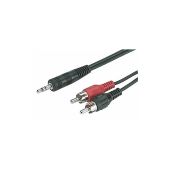 Mini-Klinken Stecker 3.5mm Stereo > RCA M Stereo